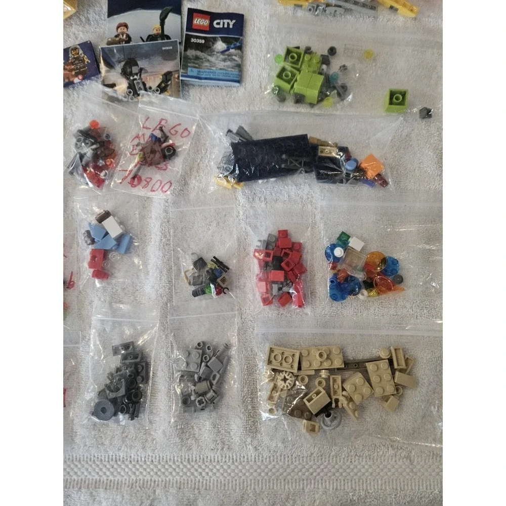 Lego Accessories And Brick Lot With Extra Instructions Booklets